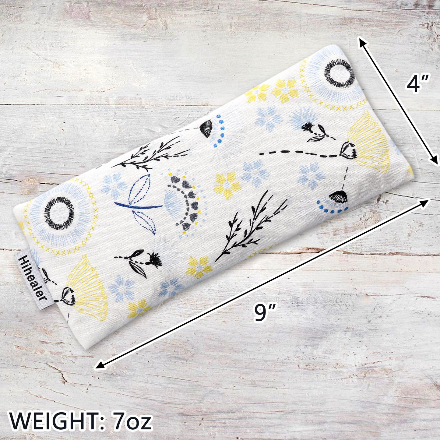 Lavender Eye Pillow for Relaxation, Yoga, Sleep – Weighted Eye Mask for Headache, Sinus, Aromatherapy Moist Heat Compress, Meditation Accessory, Mother's Day Relaxation Gift for Women