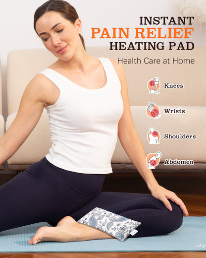 Small Heating Pad for Mother's Day Gifts for Mom, Heating Pad Microwavable for Neck and Shoulder, Cramps, Back Pain Relief, Moist Heat Pad for Muscles and Joints, Self-Care Gifts for Women