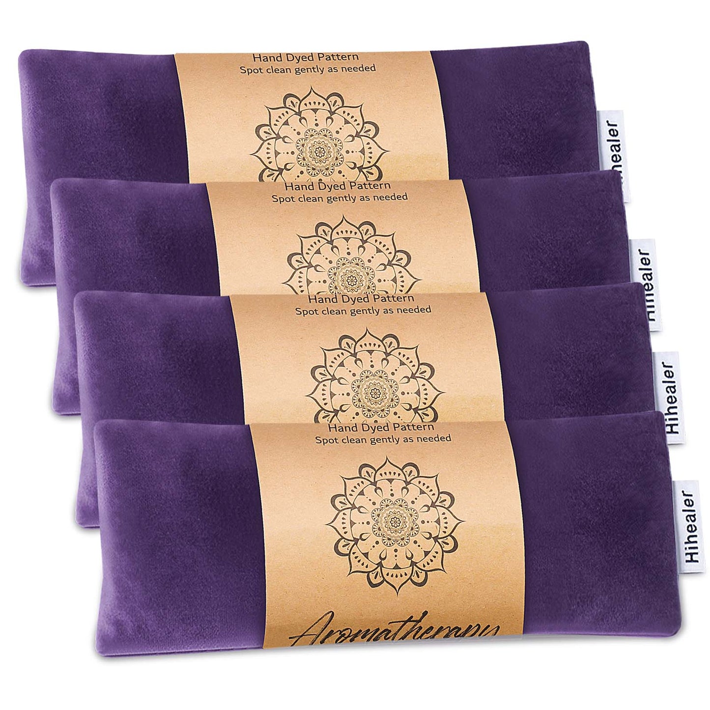 Weighted Eye Mask for Sleep, Yoga, Meditation, Lavender Eye Pillow Heated for Headache, Sinus, Dry Eyes Relief, Moist Heat Mask Purple Relaxation Gifts for Mom Grandma