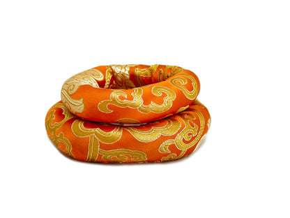 2PCS Silk Brocade Ring Cushion Pillow for Tibetan Singing Bowls 100% Hand-Made From Nepal