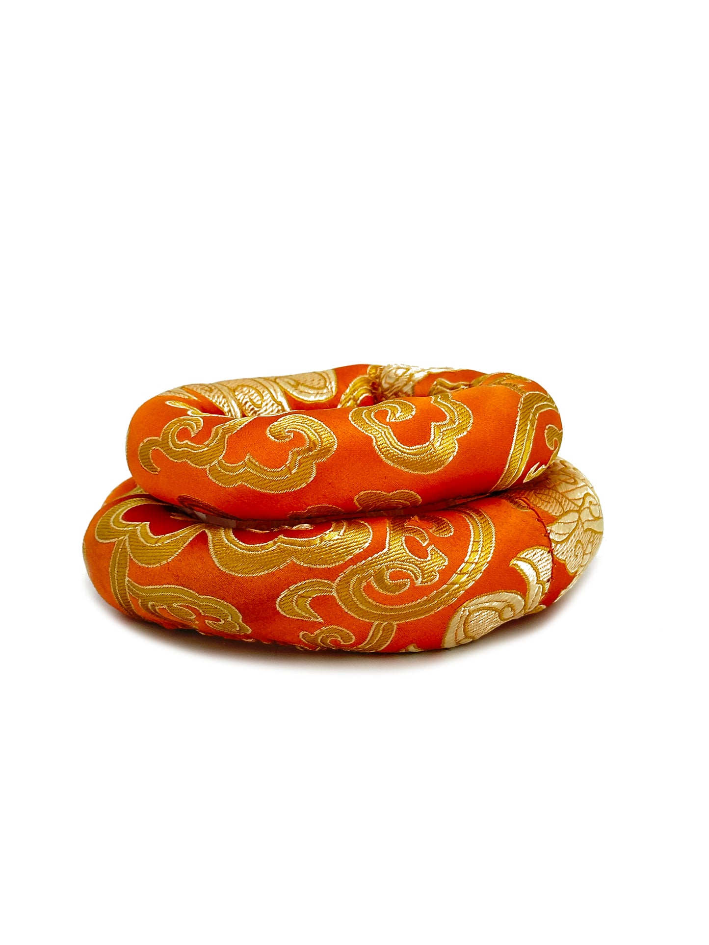 2PCS Silk Brocade Ring Cushion Pillow for Tibetan Singing Bowls 100% Hand-Made From Nepal