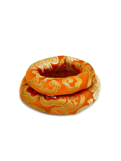 2PCS Silk Brocade Ring Cushion Pillow for Tibetan Singing Bowls 100% Hand-Made From Nepal