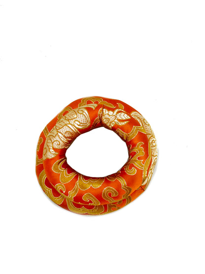 2PCS Silk Brocade Ring Cushion Pillow for Tibetan Singing Bowls 100% Hand-Made From Nepal