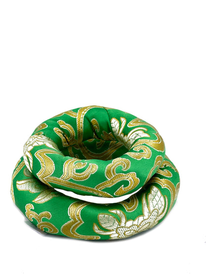 2PCS Silk Brocade Ring Cushion Pillow for Tibetan Singing Bowls 100% Hand-Made From Nepal