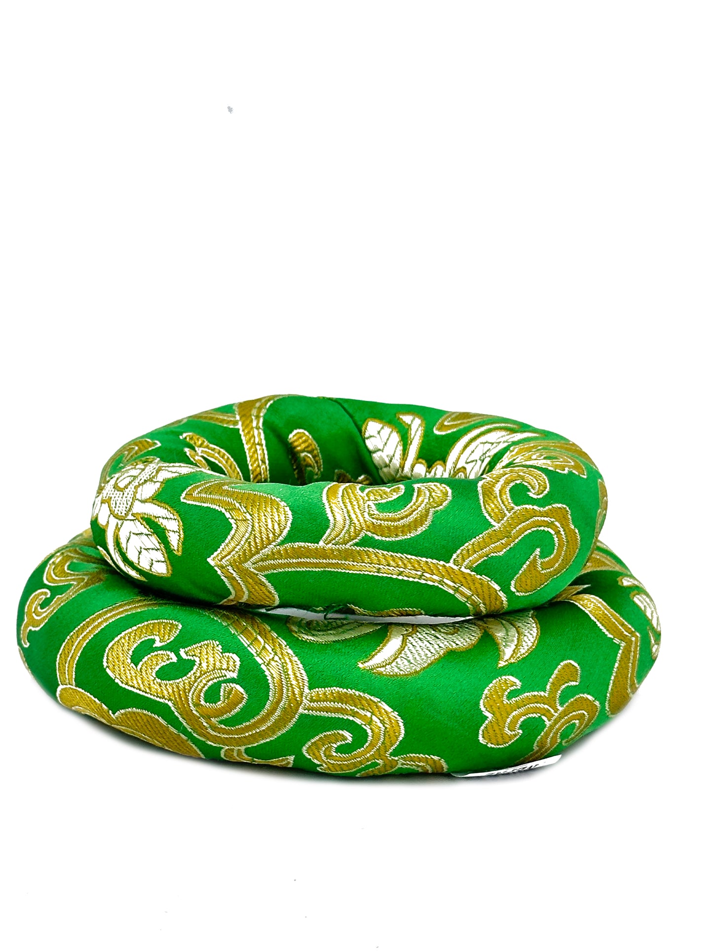 2PCS Silk Brocade Ring Cushion Pillow for Tibetan Singing Bowls 100% Hand-Made From Nepal