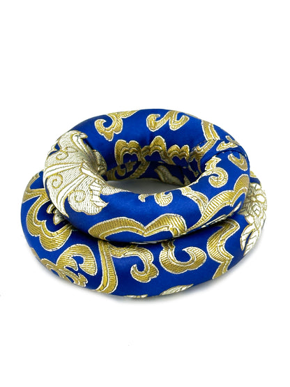 2PCS Silk Brocade Ring Cushion Pillow for Tibetan Singing Bowls 100% Hand-Made From Nepal