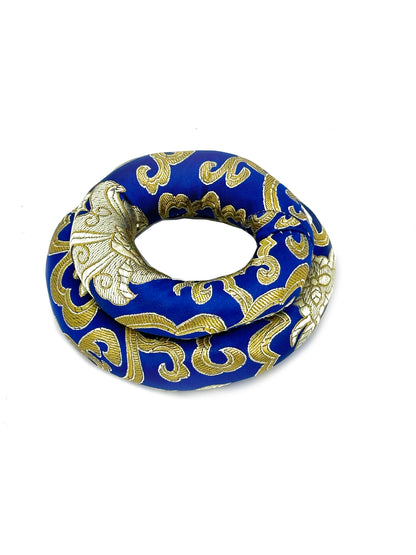 2PCS Silk Brocade Ring Cushion Pillow for Tibetan Singing Bowls 100% Hand-Made From Nepal