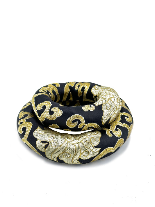 2PCS Silk Brocade Ring Cushion Pillow for Tibetan Singing Bowls 100% Hand-Made From Nepal