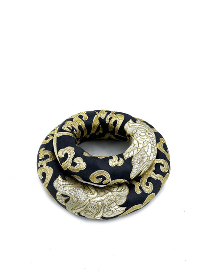 2PCS Silk Brocade Ring Cushion Pillow for Tibetan Singing Bowls 100% Hand-Made From Nepal