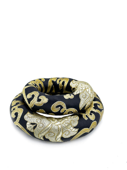 2PCS Silk Brocade Ring Cushion Pillow for Tibetan Singing Bowls 100% Hand-Made From Nepal