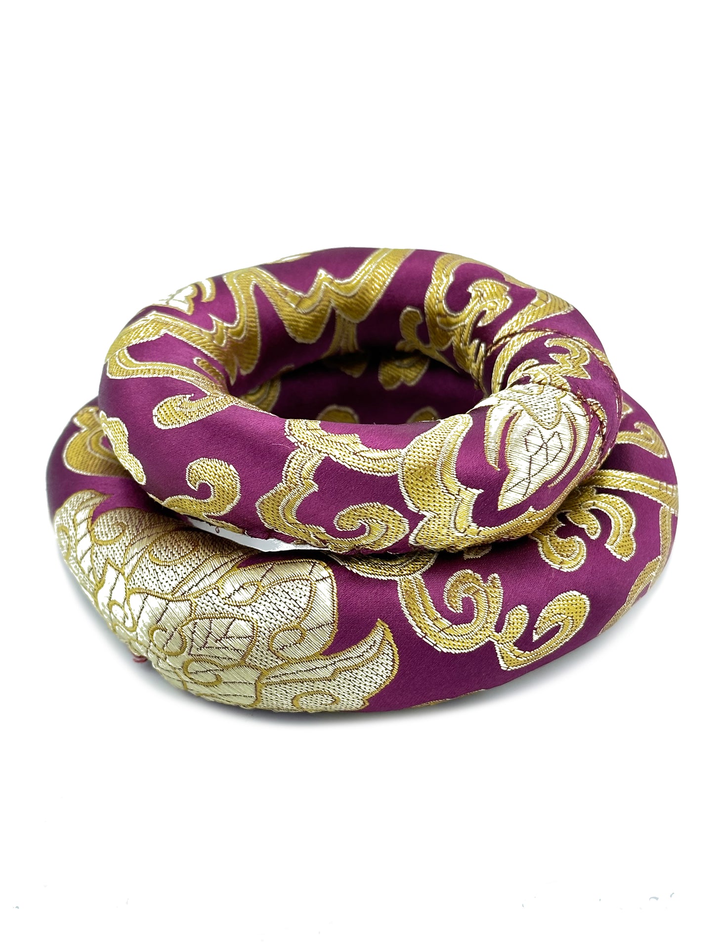 2PCS Silk Brocade Ring Cushion Pillow for Tibetan Singing Bowls 100% Hand-Made From Nepal