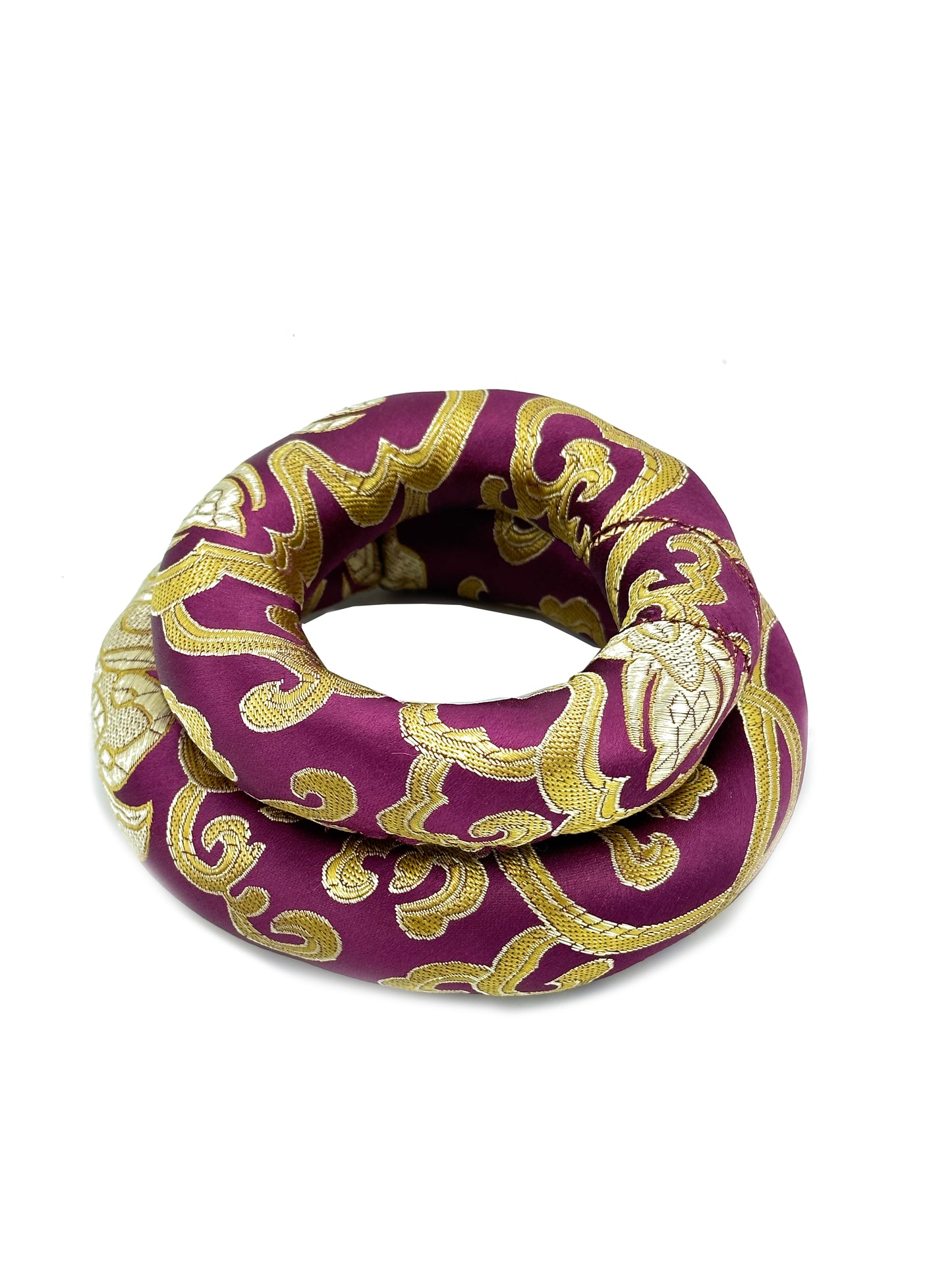 2PCS Silk Brocade Ring Cushion Pillow for Tibetan Singing Bowls 100% Hand-Made From Nepal