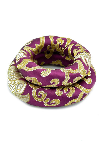 2PCS Silk Brocade Ring Cushion Pillow for Tibetan Singing Bowls 100% Hand-Made From Nepal