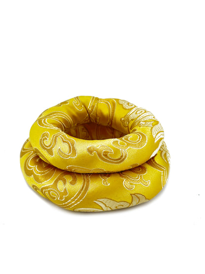 2PCS Silk Brocade Ring Cushion Pillow for Tibetan Singing Bowls 100% Hand-Made From Nepal