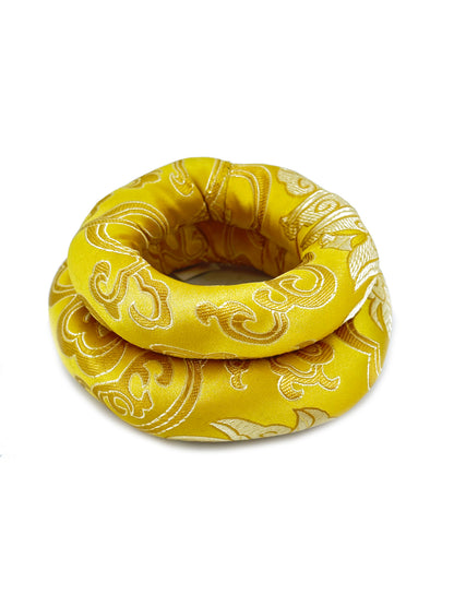 2PCS Silk Brocade Ring Cushion Pillow for Tibetan Singing Bowls 100% Hand-Made From Nepal