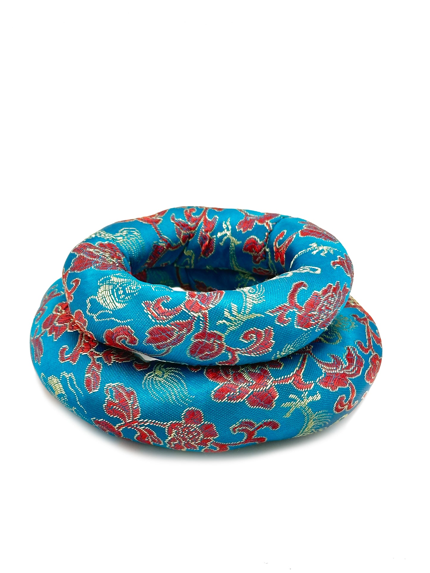 2PCS Silk Brocade Ring Cushion Pillow for Tibetan Singing Bowls 100% Hand-Made From Nepal