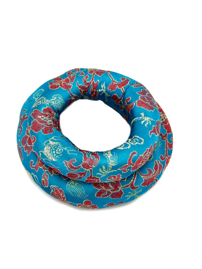 2PCS Silk Brocade Ring Cushion Pillow for Tibetan Singing Bowls 100% Hand-Made From Nepal