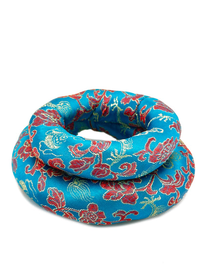 2PCS Silk Brocade Ring Cushion Pillow for Tibetan Singing Bowls 100% Hand-Made From Nepal